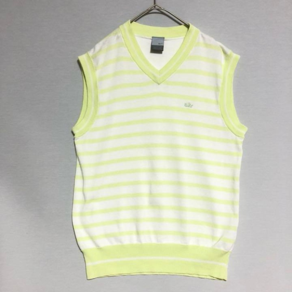 Nike Lime Striped Golf Sweater Vest